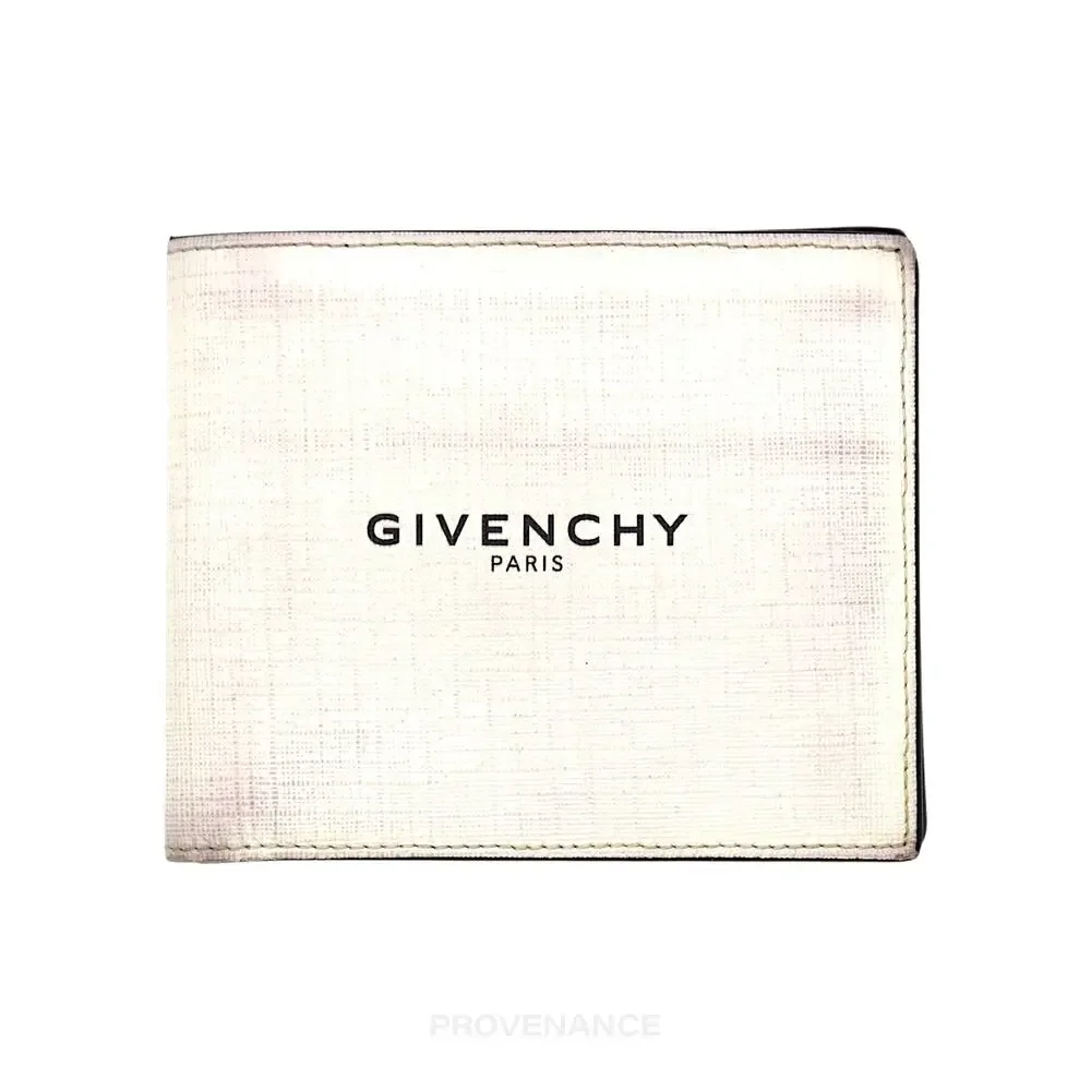 🔴 Givenchy Glow In The Dark 8CC Bifold Wallet - White Black